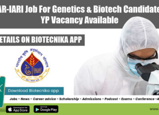 ICAR-IARI Job For Genetics