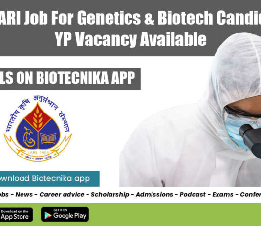 ICAR-IARI Job For Genetics