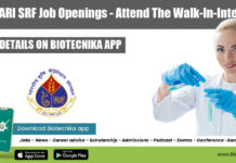 ICAR-IARI SRF Job Openings – Attend The Walk-In-Interview ICAR-IARI SRF Job Openings