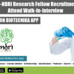 ICAR-NDRI Research Fellow Recruitmentt