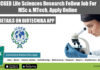 ICGEB Life Sciences Research Fellow Job For MSc & MTech, Apply Online ICGEB Life Sciences Research