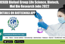 ICGEB Research Vacancies 2022