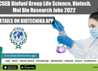 ICGEB Research Vacancies 2022