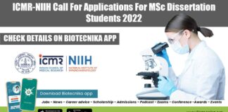 ICMR-NIIH MSc Dissertation 2022