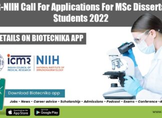 ICMR-NIIH MSc Dissertation 2022