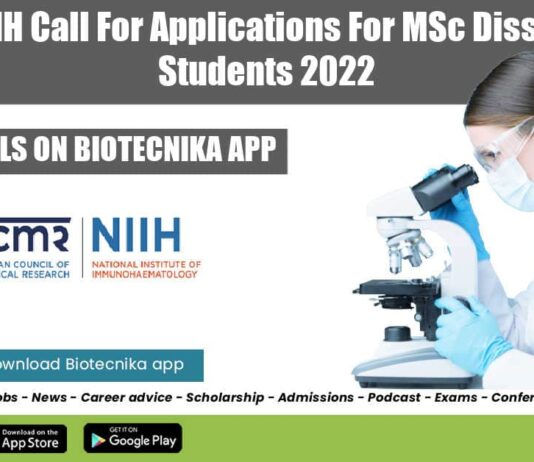 ICMR-NIIH MSc Dissertation 2022
