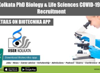 IISER Kolkata PhD Biology