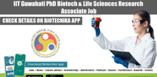 IIT Guwahati PhD Biotech