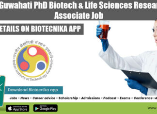 IIT Guwahati PhD Biotech