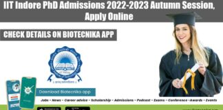 IIT Indore PhD Admissions 2022