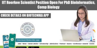 IIT Roorkee Scientist Positionn