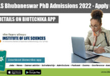 Govt ILS Bhubaneswar PhD Admissions 2022 – Apply Online ILS PhD Admission 2022