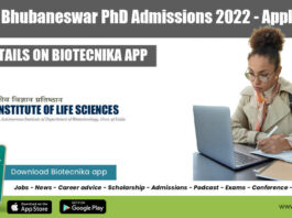 ILS PhD Admission 2022