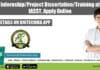 Internship/Project Dissertation/Training at IASST, Apply Online Internship & Project Training