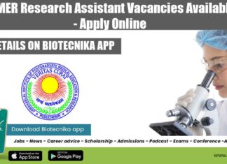 JIPMER Research Assistant Vacancies