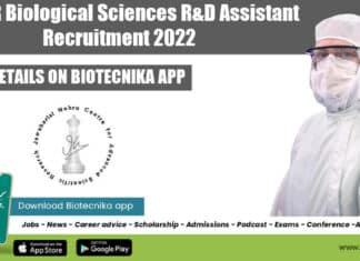 JNCASR Biological Sciences R&D