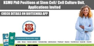 KGMU PhD Positions