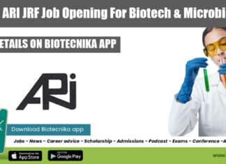 MACS ARI JRF Job