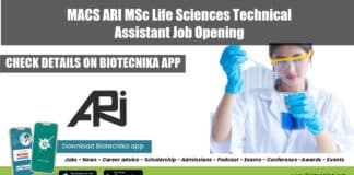 MACS ARI Jobs 2022
