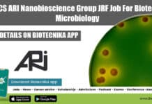MACS ARI Nanobioscience Group JRF Job For Biotech & Microbiology MACS-ARI Pune JRF