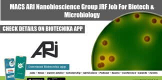 MACS-ARI Pune JRF