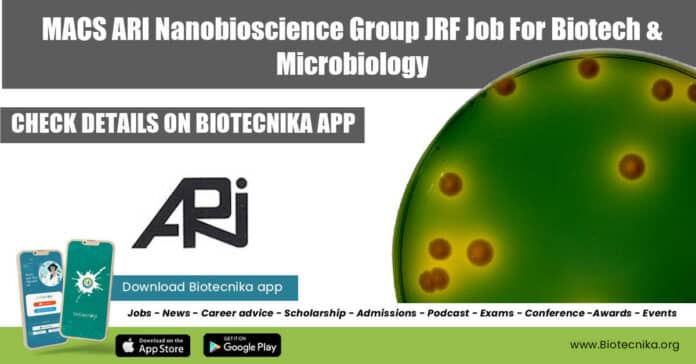 MACS-ARI Pune JRF
