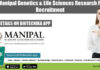 MAHE Manipal Genetics & Life Sciences Research Fellows Recruitment MAHE Manipal Genetics