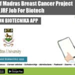 Madras University JRF Post