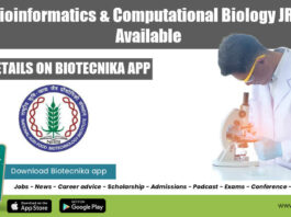 NABI Bioinformatics JRF Job