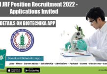 NABI JRF Position Recruitment 2022 – Applications Invited NABI JRF Position Recruitment