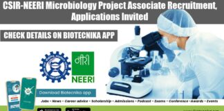 NEERI Microbiology Project Job