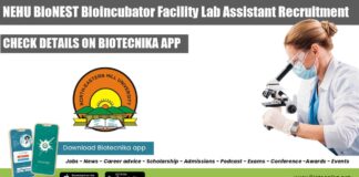 NEHU Lab Assistant Job