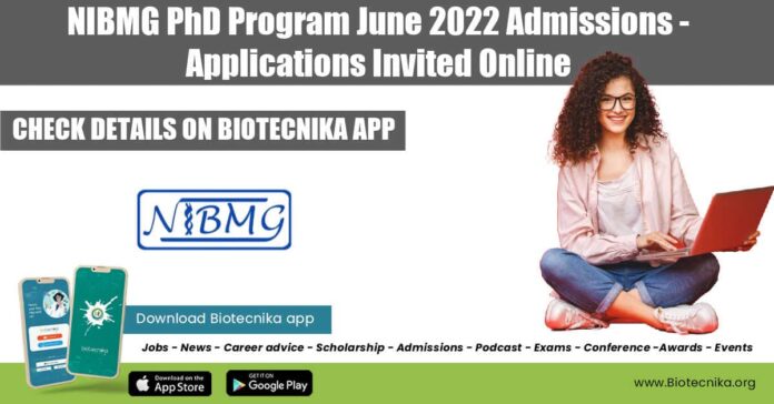 NIBMG PhD Admission 2022