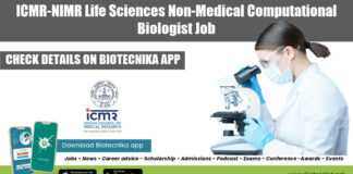 NIMR Life Sciences Job