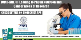 NIN Fellowship Jobs 2022