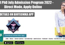 NIPER PhD July Admission Program 2022 – Direct Mode, Apply Online NIPER PhD July Admission