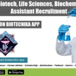 NIPER Biotech, Life Sciences, Biochem Project Assistant Recruitment NIPER Project Assistant Job