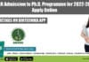 NIPGR Admission to Ph.D. Programme for 2022-2023 – Apply Online NIPGR PhD Admissions 2022-23