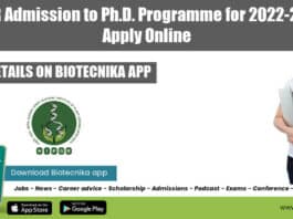 NIPGR PhD Admissions 2022-23
