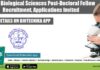NISER Biological Sciences Post-Doctoral Fellow Recruitment, Applications Invited NISER Biological Sciences PDF