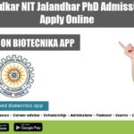 NIT Jalandhar PhD Admission