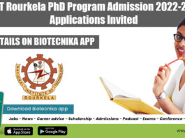 NIT Rourkela PhD 2022-2023