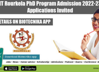 NIT Rourkela PhD 2022-2023