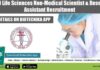 NITRD Life Sciences Non-Medical Scientist & Research Assistant Recruitment NITRD Life Sciences Non-Medical