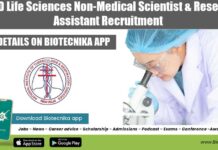 NITRD Life Sciences Non-Medical Scientist & Research Assistant Recruitment NITRD Life Sciences Non-Medical