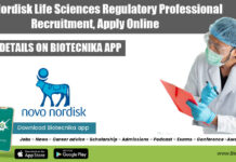 Novo Nordisk Life Sciences Regulatory Professional Recruitment, Apply Online Novo Nordisk Regulatory Professional
