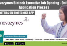 Novozymes Biotech Executive Job