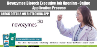 Novozymes Biotech Executive Job