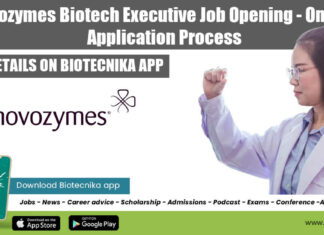 Novozymes Biotech Executive Job