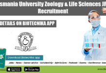 Osmania University Zoology & Life Sciences JRF Recruitment Osmania University JRF Recruitment